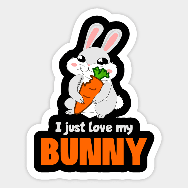 bunny rabbit Sticker by The_Dictionary